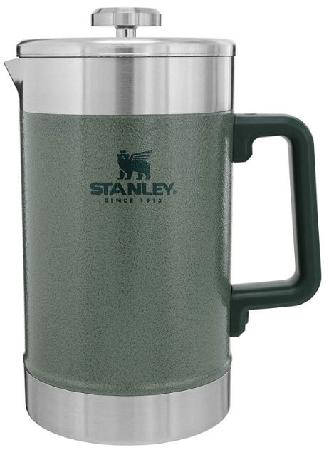 Coffee Camping Green and silver Stanley French Coffee Press