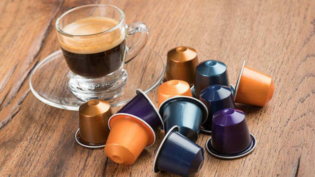 Cup of Coffee with Capsules, Nestle Nespresso