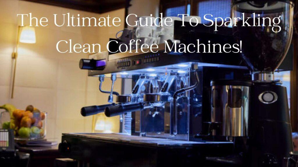 Professional coffee maker in a coffee shop