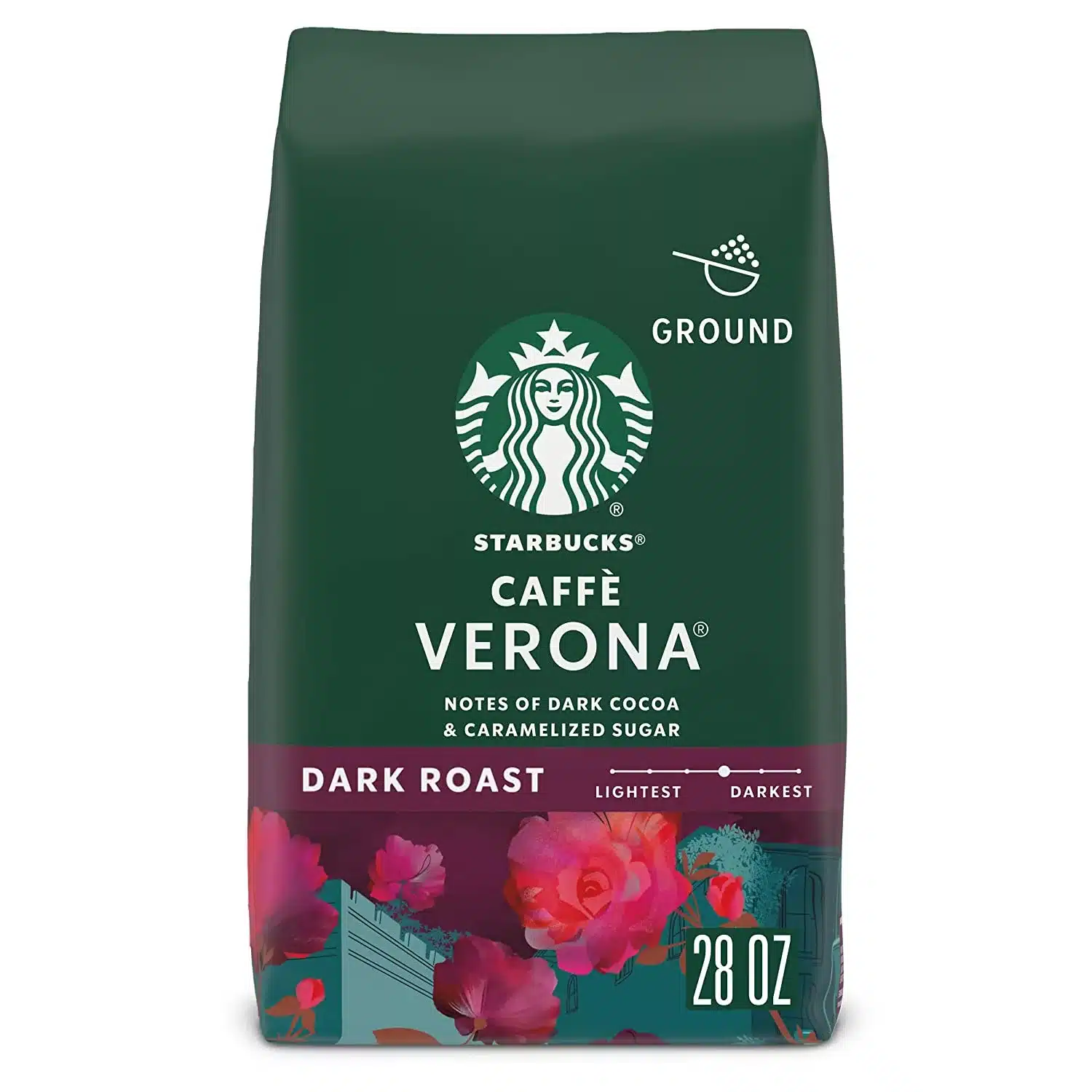 Starbucks Ground Coffee—Dark Roast Coffee—Caffè Verona—100% Arabica—1 bag (28 oz)