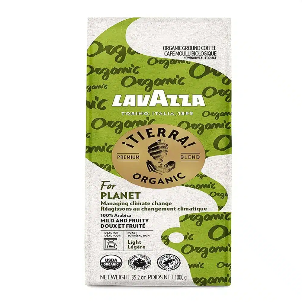 
Lavazza Organic ¡Tierra! Whole Bean Coffee Blend, Light Roast,Premium Arabica, USDA Organic, Canada Organic, UTZ & Euro Leaf Organic certified;100%