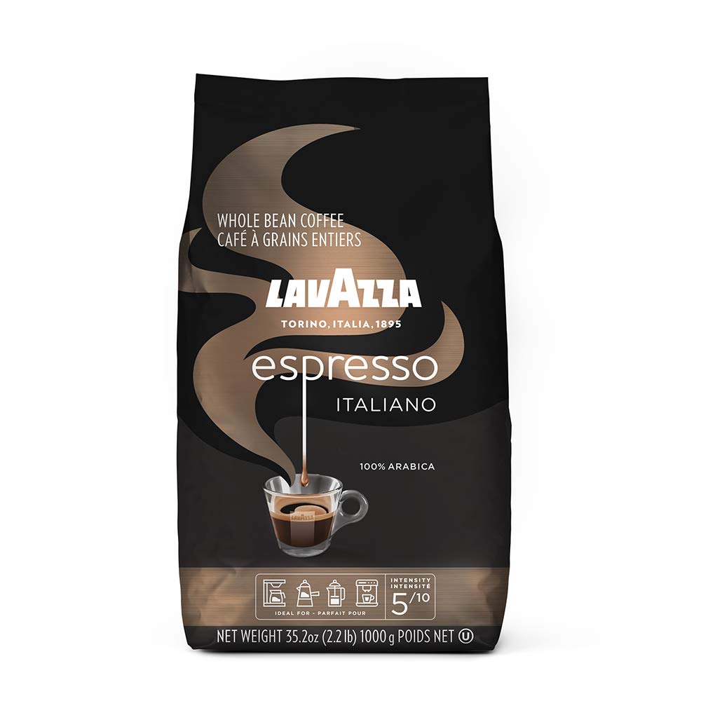Lavazza Espresso Italiano Whole Bean Coffee Blend, Medium Roast, 2.2 Pound Bag (Packaging May Vary) Premium Quality, Non GMO, 100% Arabica