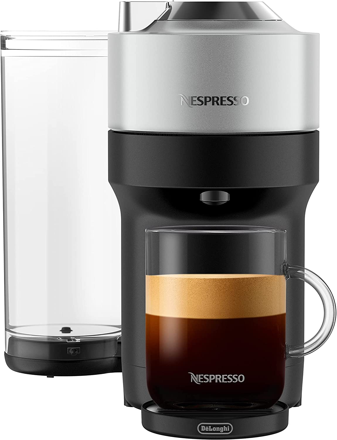 Nespresso Vertuo Pop+ Deluxe Coffee and Espresso Maker by De'Longhi Silver