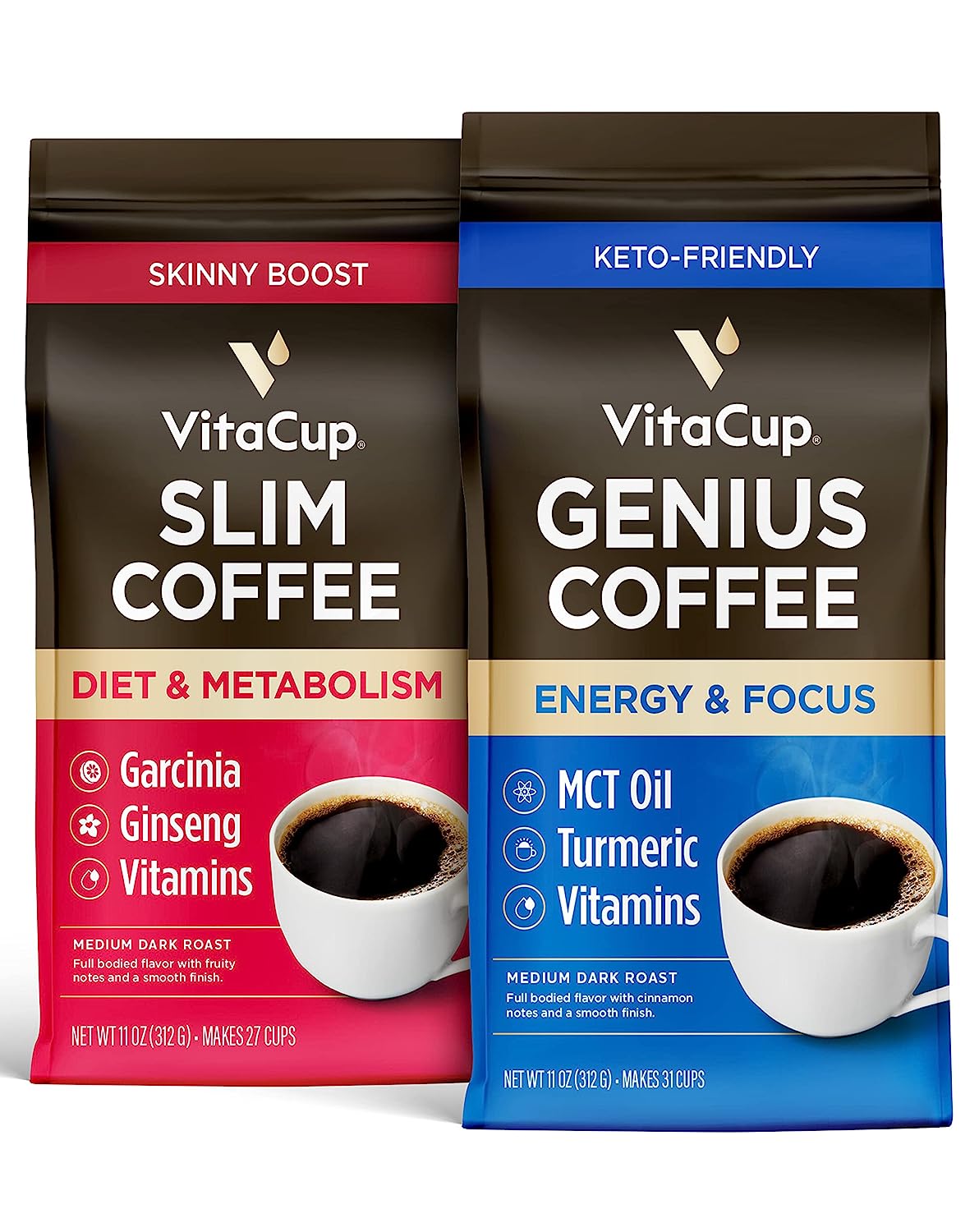 2 packets of healthy enzyme weight loss coffee 