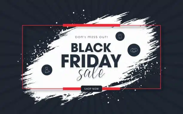 Black Friday Coffee Deals sign for advertising